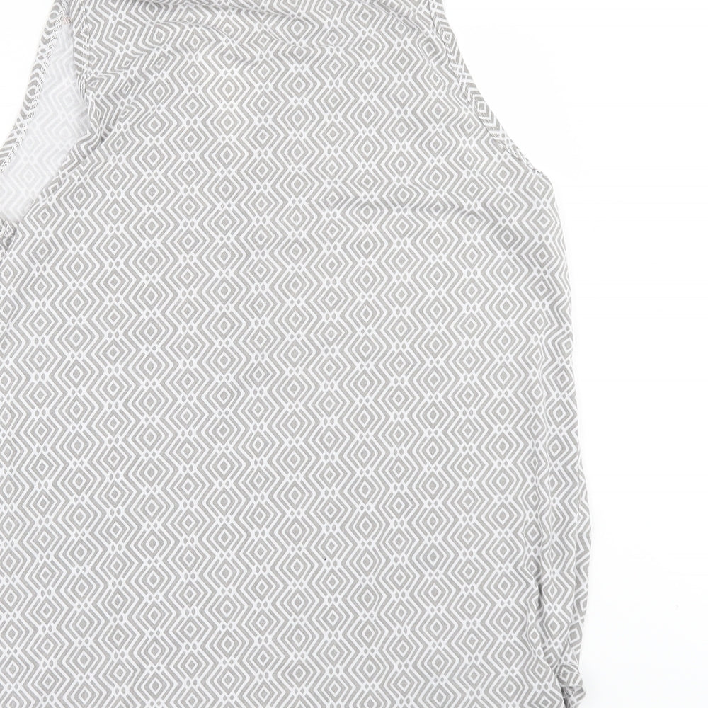 Primark Womens Grey Geometric Basic T-Shirt One Size