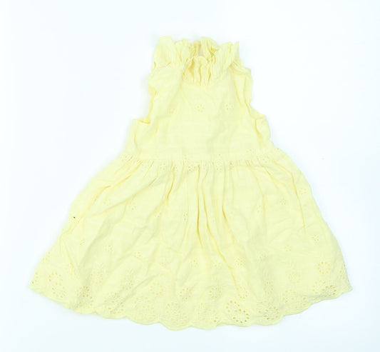 George Girls Yellow Fit & Flare Size 3-6 Months