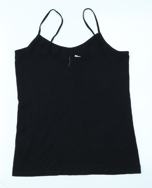 FOREVER 21 Womens Black Camisole T-Shirt Size XL