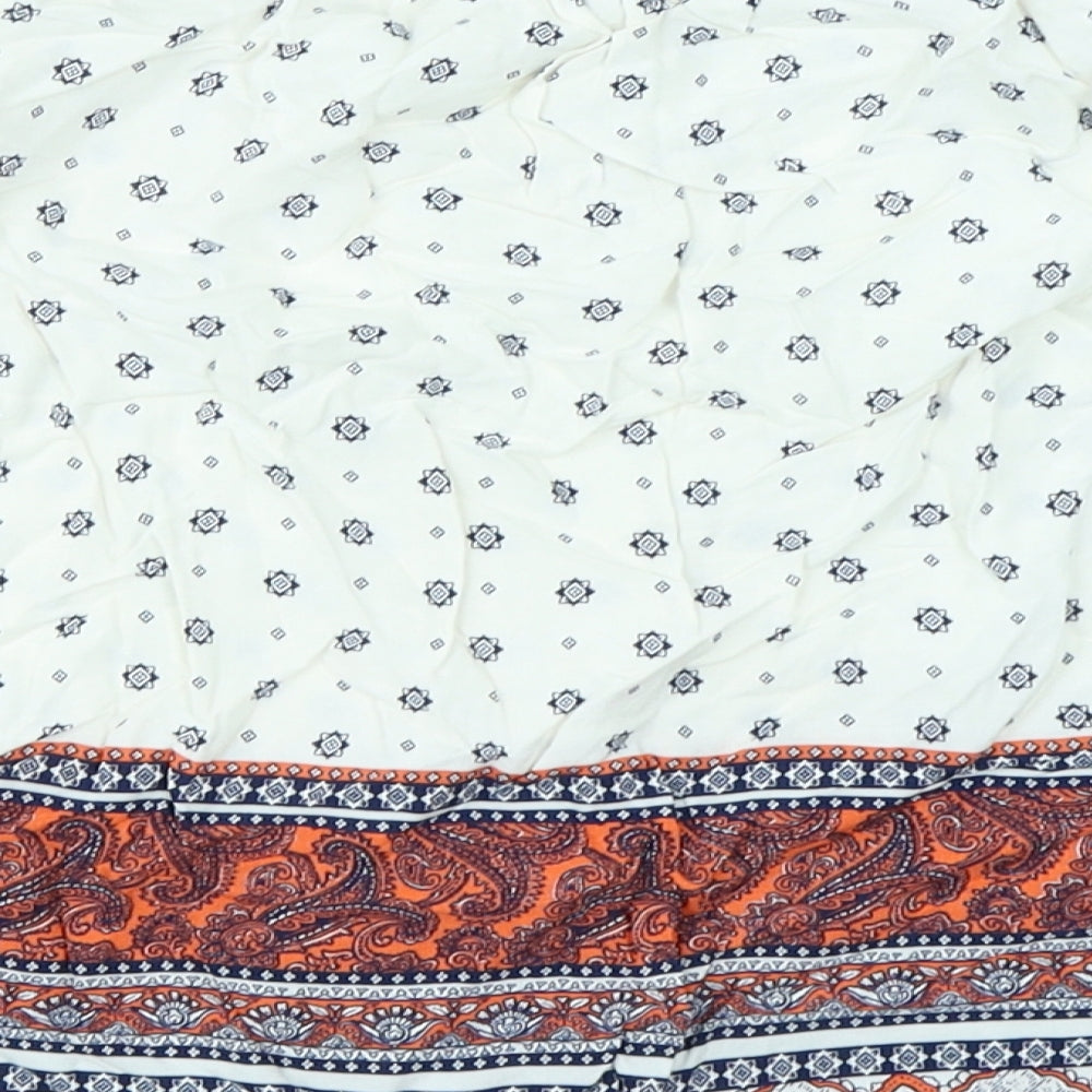 Womens UK Size 10 New Look White Basic T-Shirt