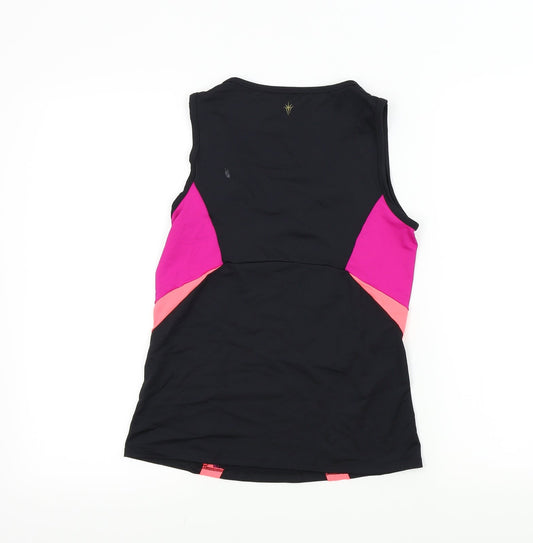 Womens UK Size 12 M&S Black Basic Polo