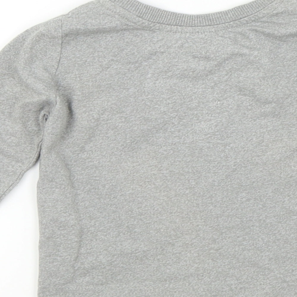 Rebel Baby Grey Colourblock Basic T-Shirt Size 9-12 Months - 73