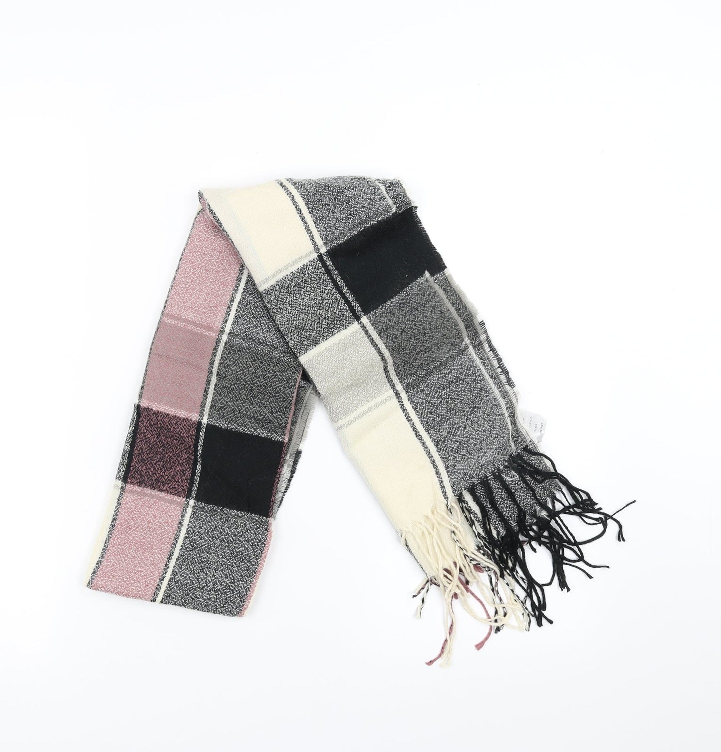 Preworn Womens Pink Check Scarf