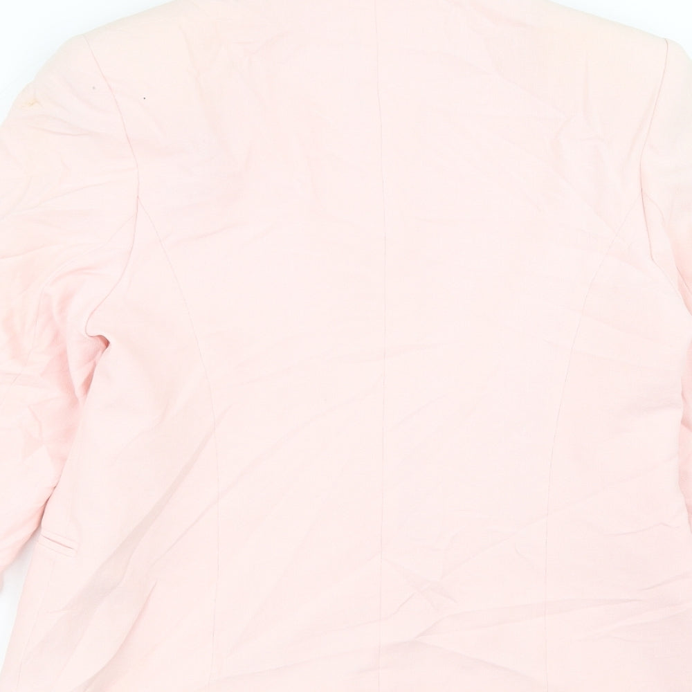 Womens UK Size 10 Libra Regular Pink Suit Jacket