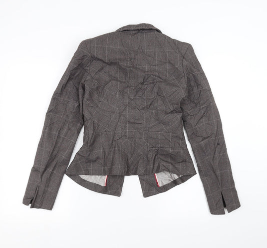 NEXT Womens Grey Check  Jacket Suit Jacket Size 6