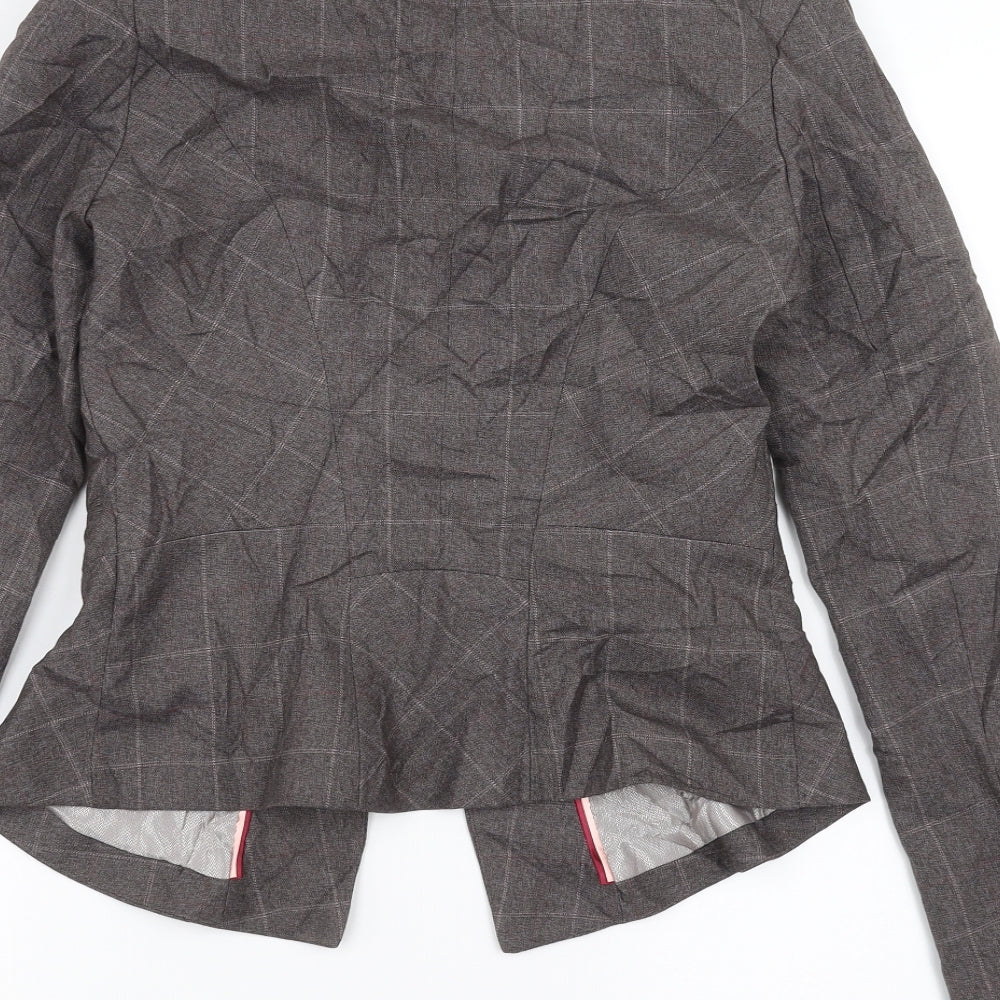 NEXT Womens Grey Check  Jacket Suit Jacket Size 6