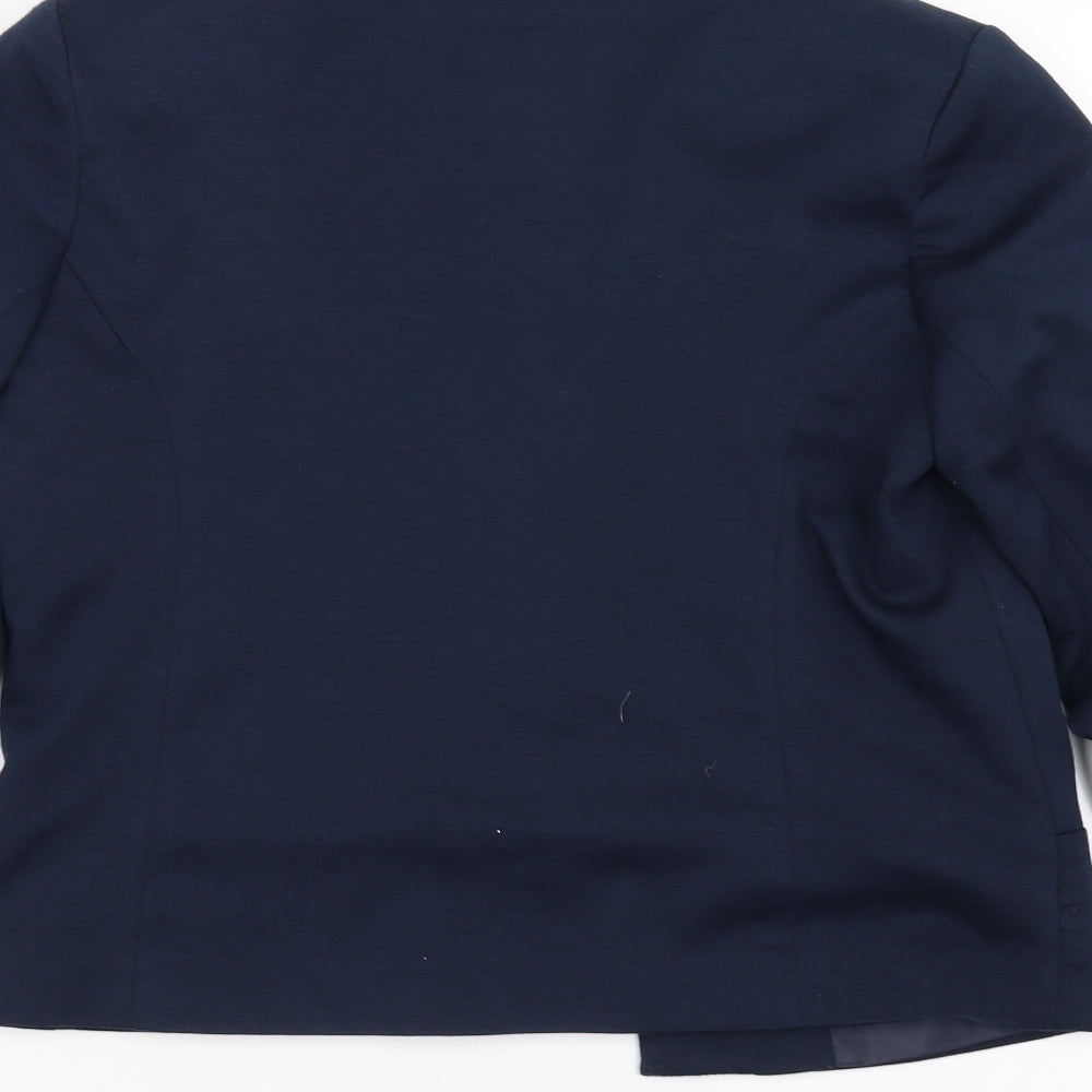 Miss Selfridge Womens Blue Jacket Suit Jacket Size 10