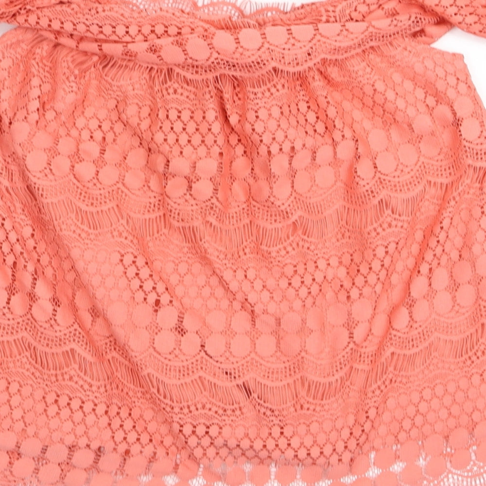 Primark Womens Pink Geometric Basic Tank Size 6