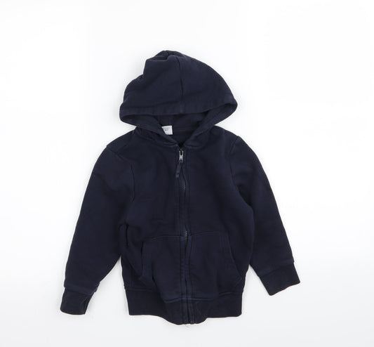 TU Boys Blue Full Zip Jumper Size 3 Years - school