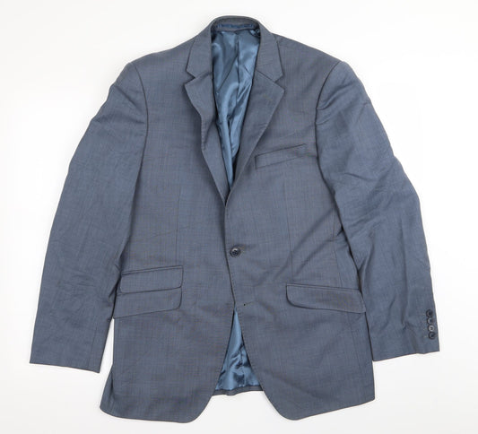 Mens UK Size 38 Autograph Regular Blue Suit Jacket