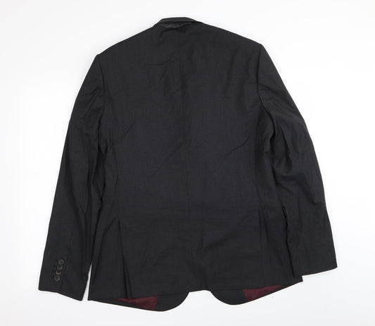 Mens UK Size 42 M&S Regular Black Suit Jacket