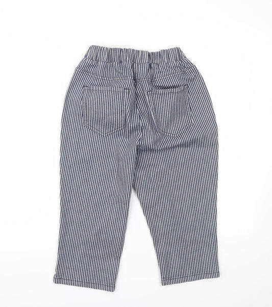Womens UK Size 30 in Preworn Regular Fit Capri Blue Trousers