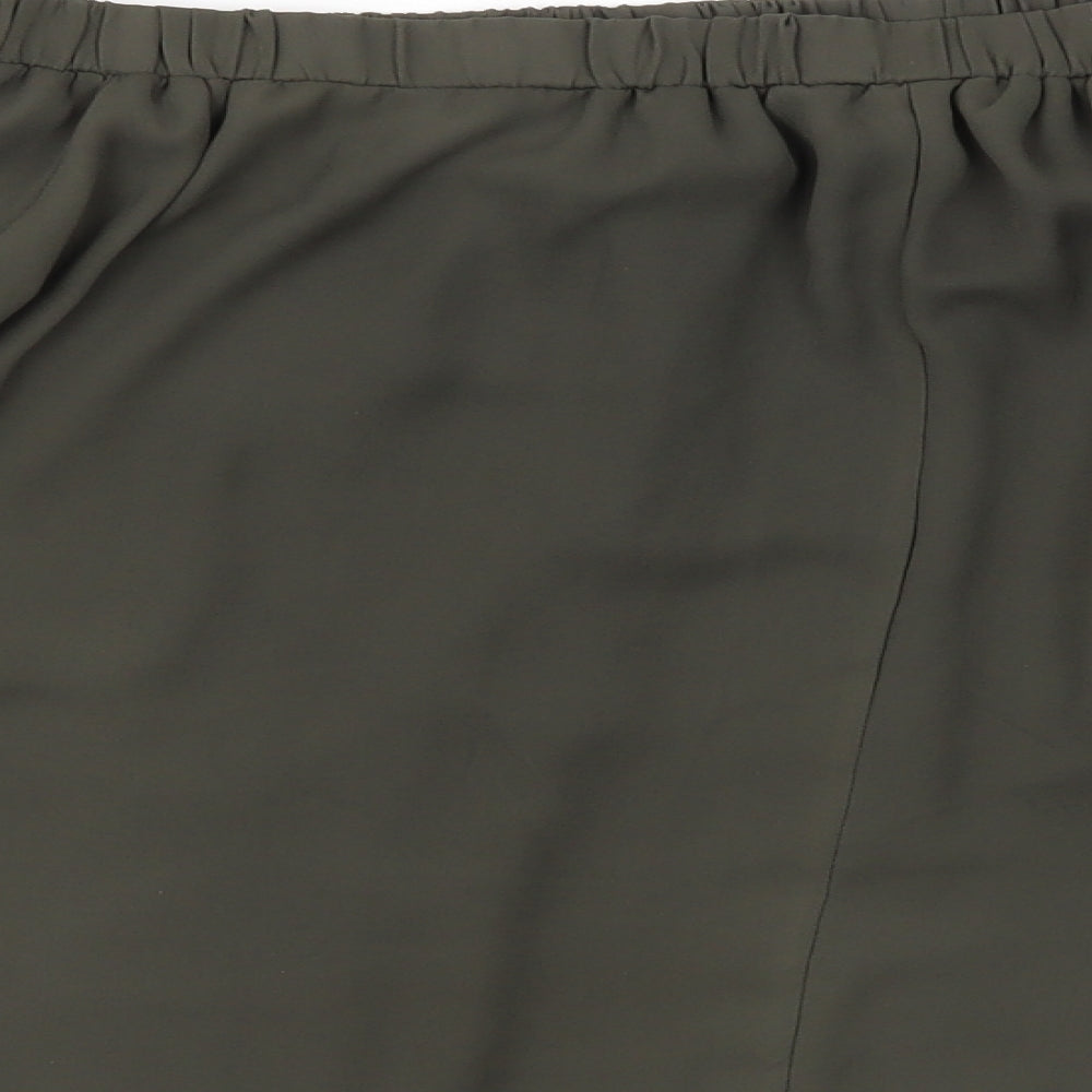 Blue Vanilla Womens Green Houndstooth Basic T-Shirt Size 12