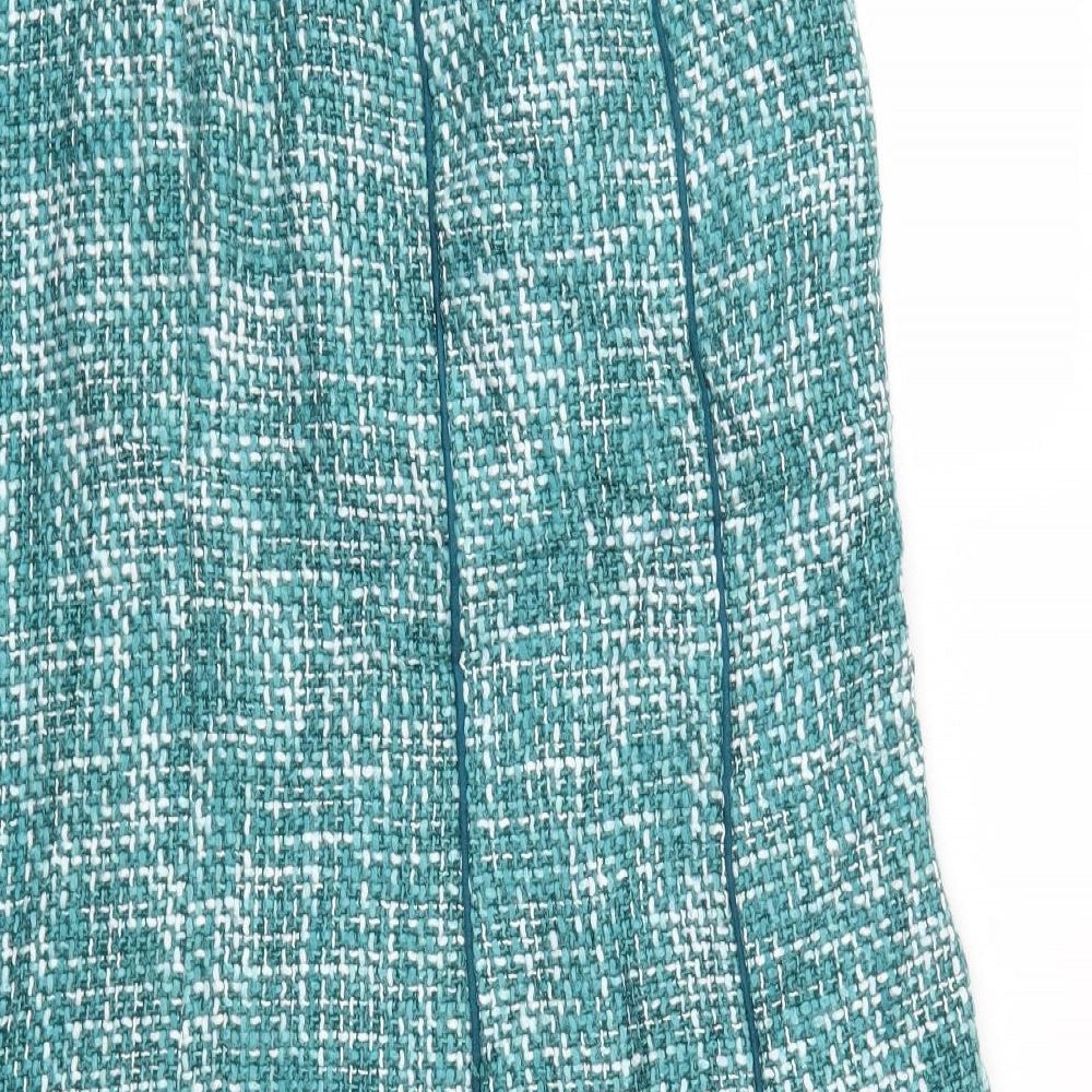 ALEX &CO Womens Blue Flare Skirt Size 30 in