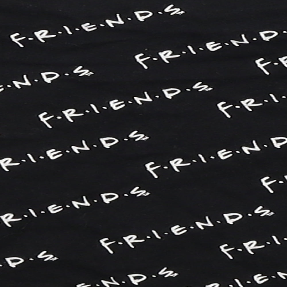 George Girls Black Cropped T-Shirt Size 5-6 Years - Friends