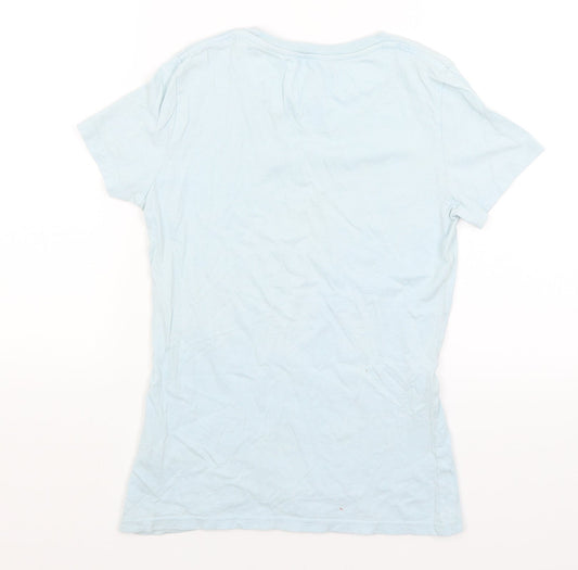 Jack Wills Womens Blue Basic T-Shirt Size 6
