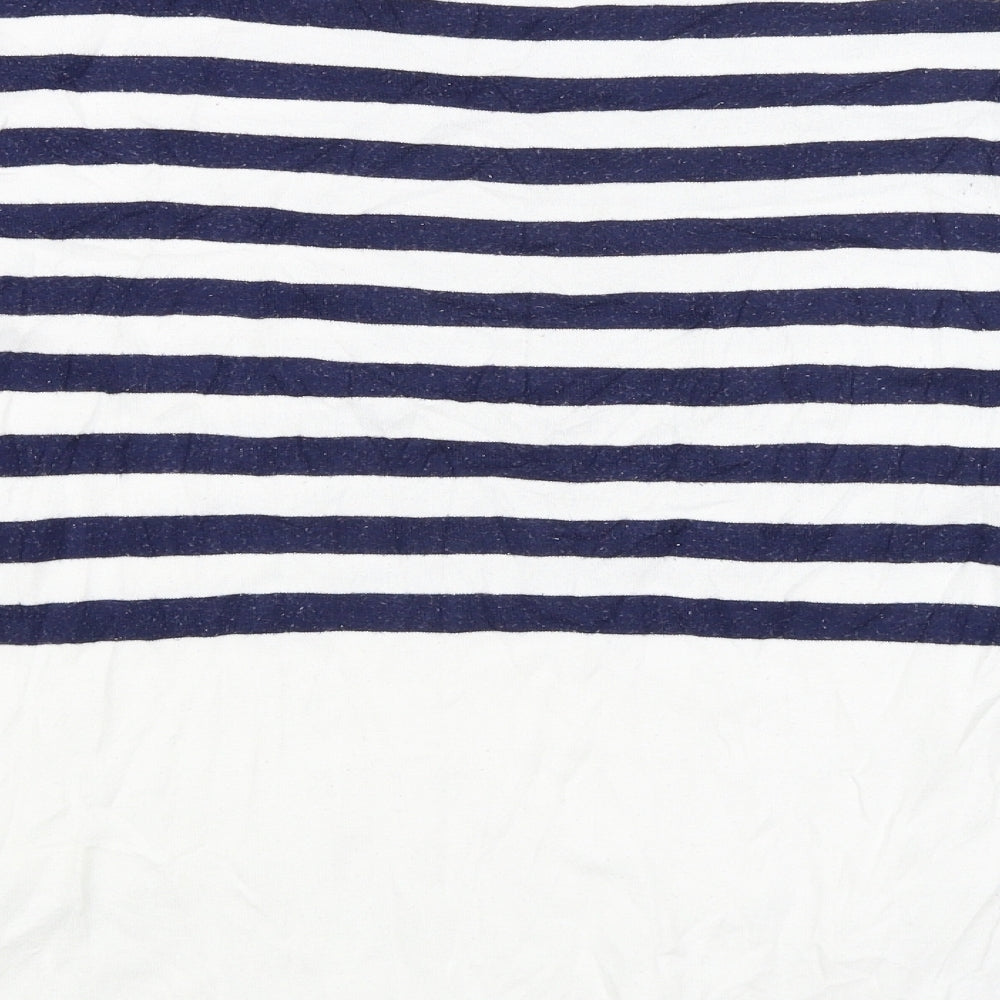 Womens UK Size S Oasis White Basic T-Shirt