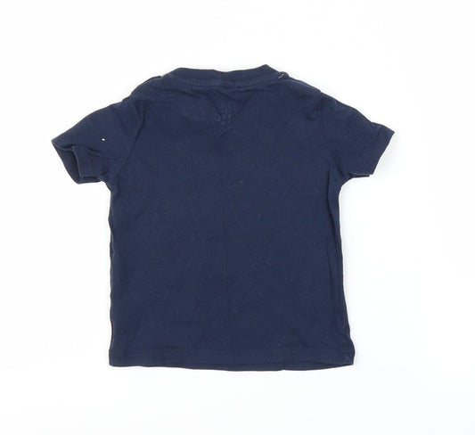 Fred & Flo Boys Blue Basic T-Shirt Size 9-12 Months