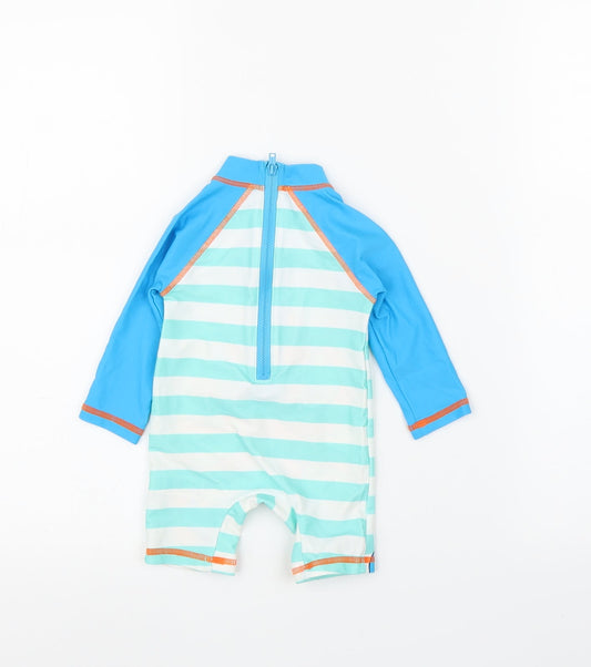 Matalan Blue Animal Print Babygrow One-Piece Size 3-6 Months - Octopus, Swimwear
