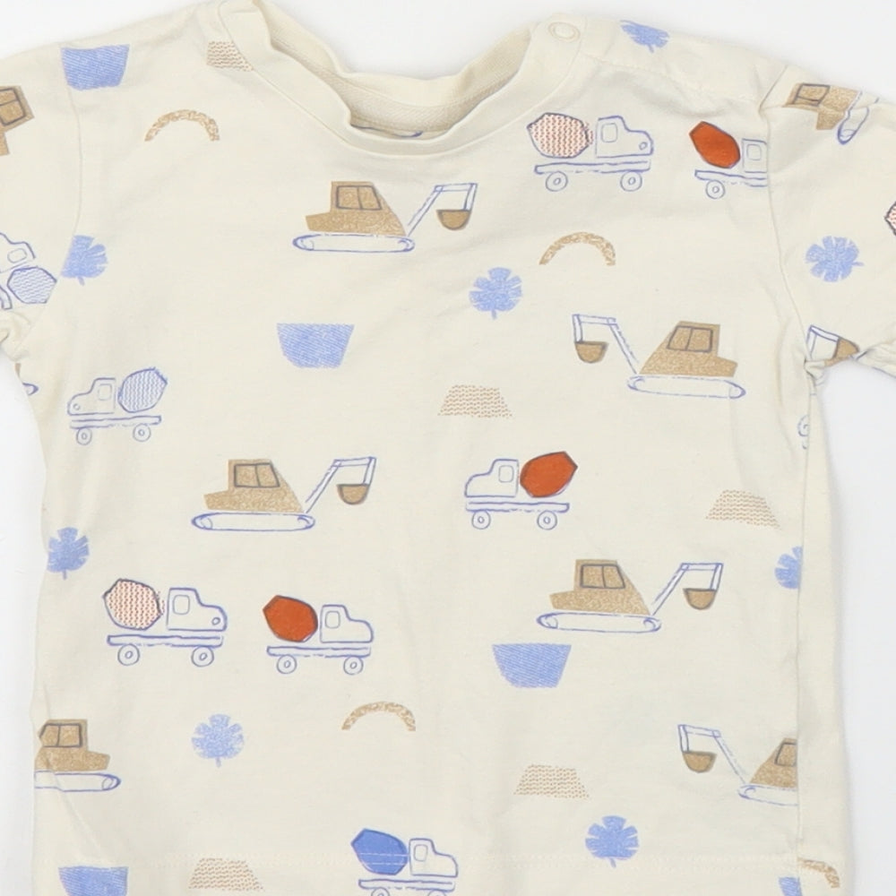 Marks & Spencer Baby Beige Basic T-Shirt Size 9-12 Months