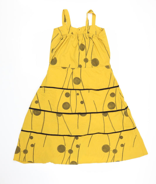 Preworn Womens Yellow A-Line Size S