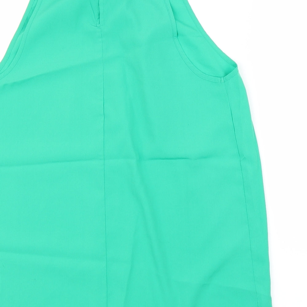 Peacocks Womens Green Basic Blouse Size 12