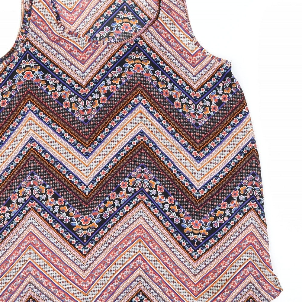 Primark Womens Pink Geometric Basic Blouse Size 14