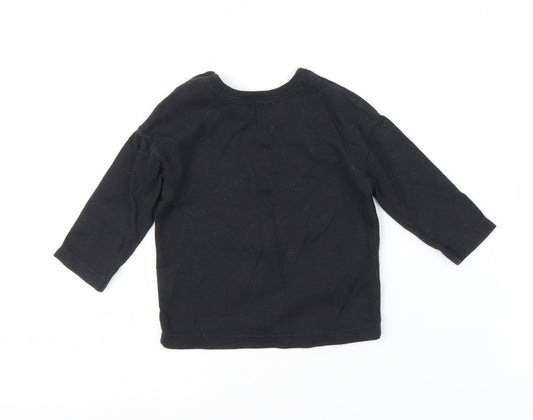 George Boys Black Basic T-Shirt Size 3-6 Months - Dinosaur