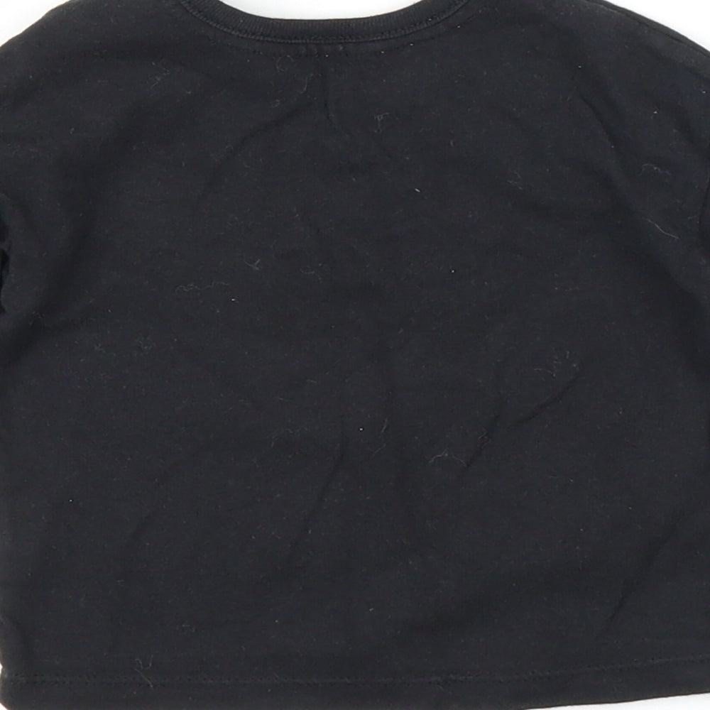 George Boys Black Basic T-Shirt Size 3-6 Months - Dinosaur