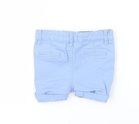 Primark Boys Blue Damask Capri Trousers Size 3-6 Months - Shorts