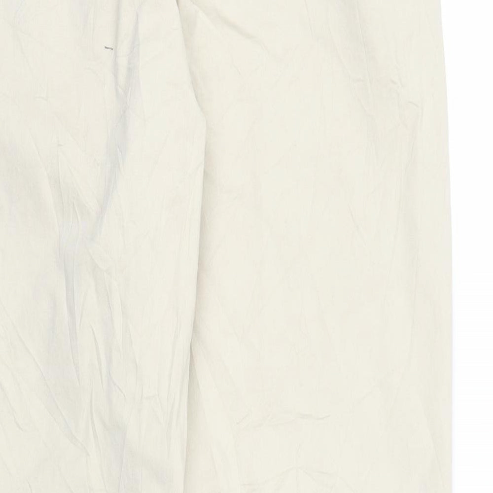 Monsoon Womens Beige Carpenter Trousers Size 14 L26 in