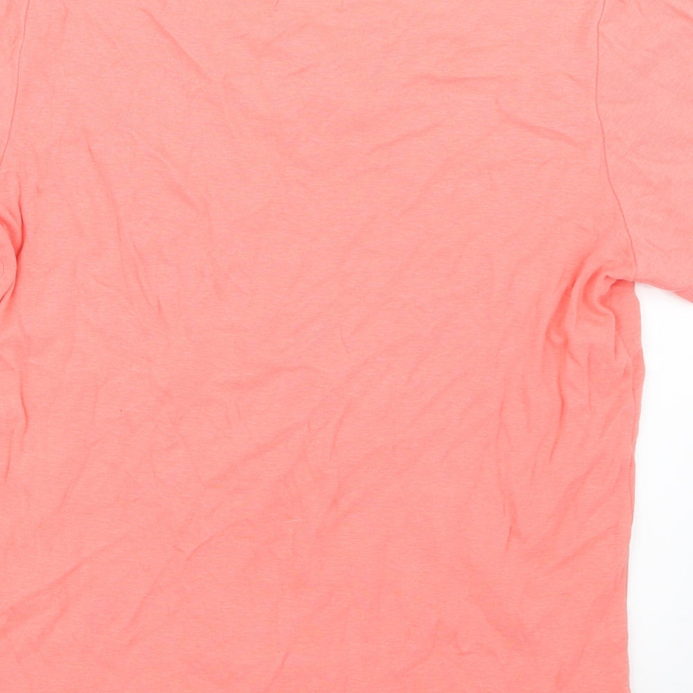 Bonmarché Womens Pink Knit Basic T-Shirt Size S