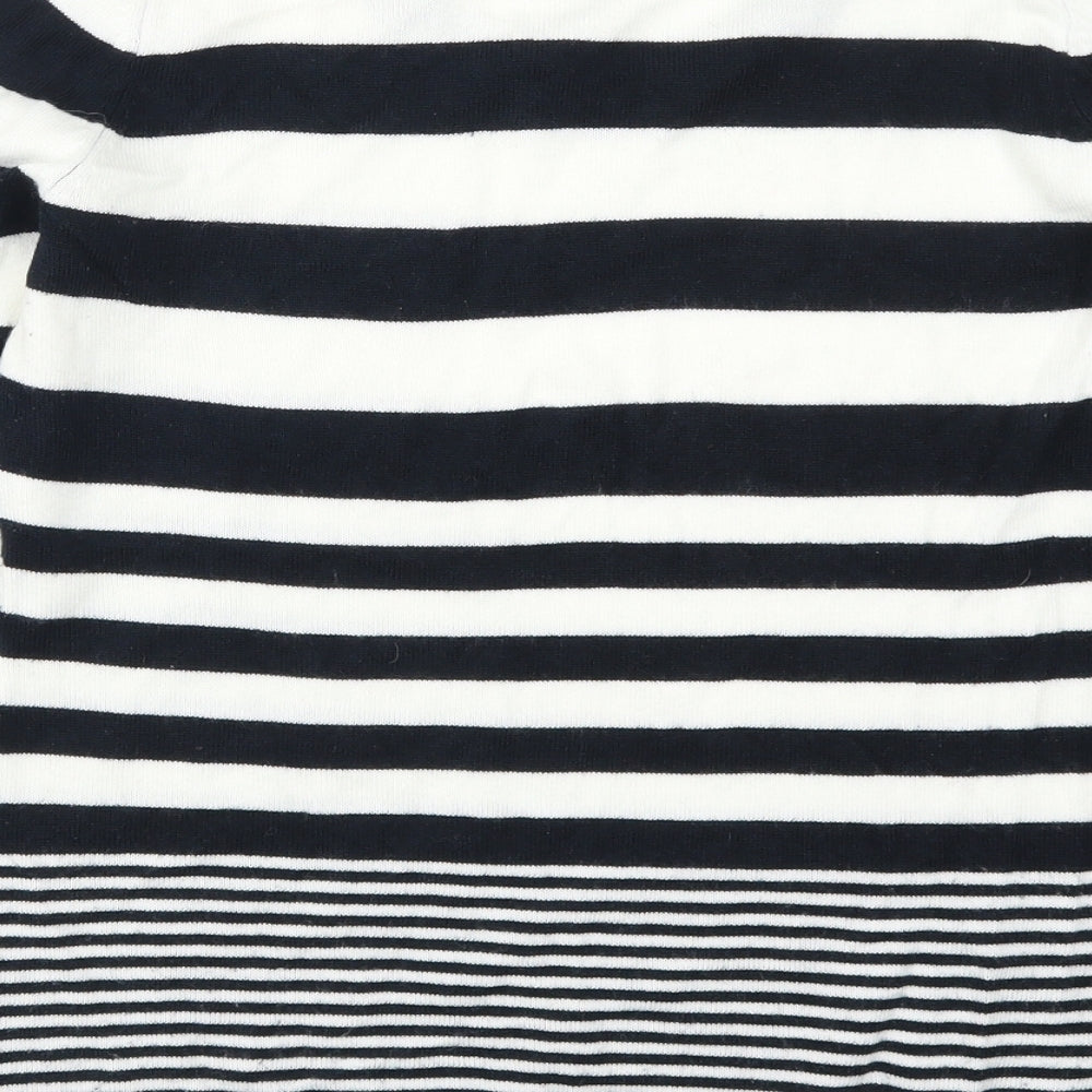 George Womens Blue Striped Pullover Jumper Size 14 - Blue and White Stripes
