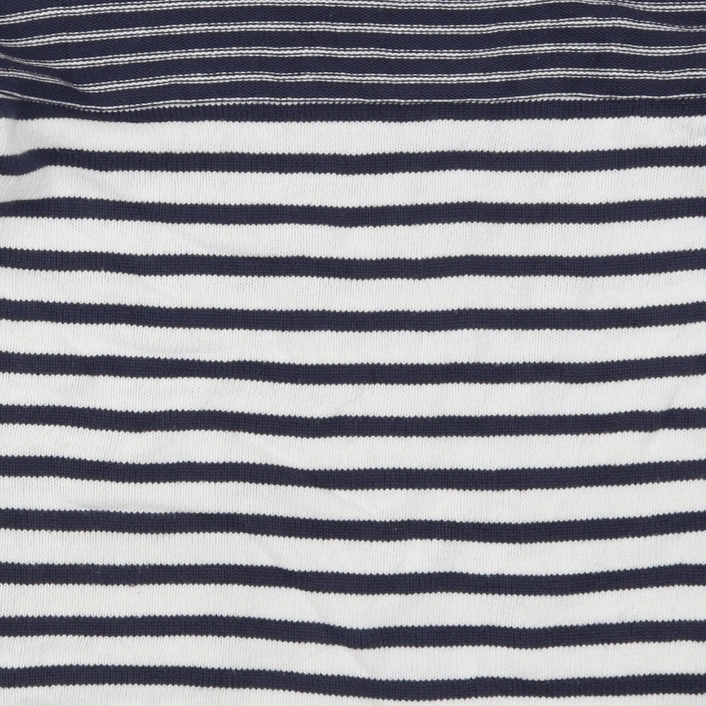 Next Womens Blue Striped Pullover Jumper Size 6