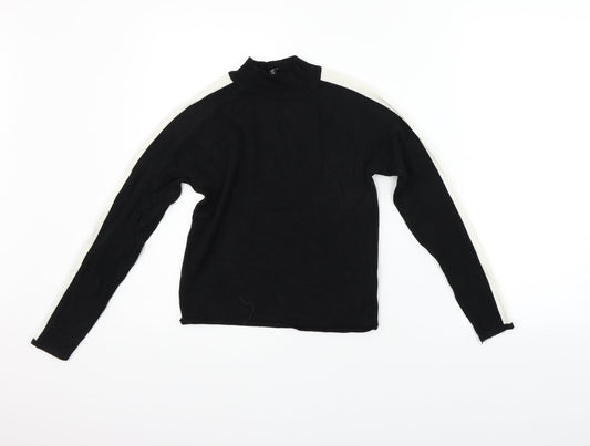 Divided Womens Black Pullover Jumper Size S