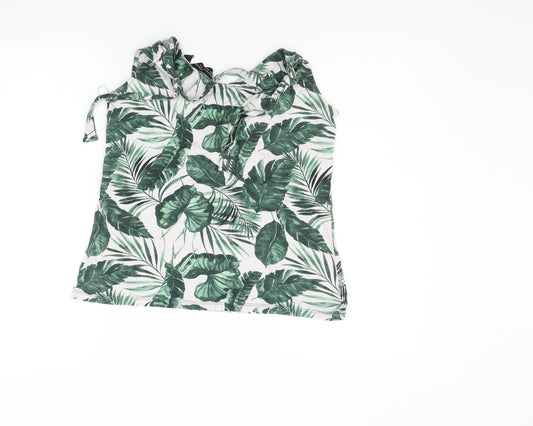 Womens UK Size 10 Dorothy Perkins Green Basic Blouse