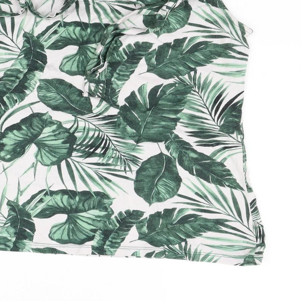 Womens UK Size 10 Dorothy Perkins Green Basic Blouse