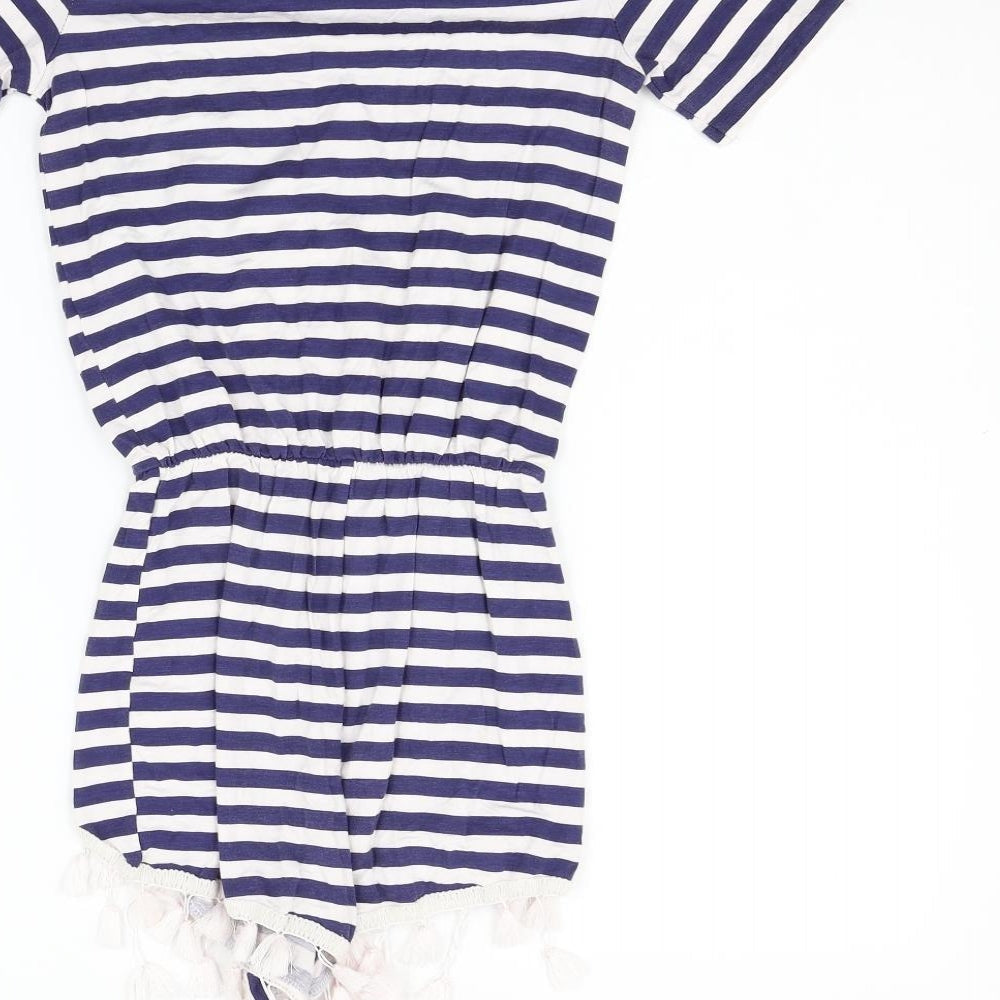 prety litle thing Womens Blue Striped Jumpsuit One-Piece Size 4 L11 in