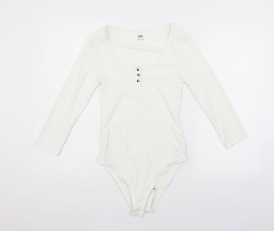 Womens UK Size 6 F&F One-Piece Silver Jumpsuit