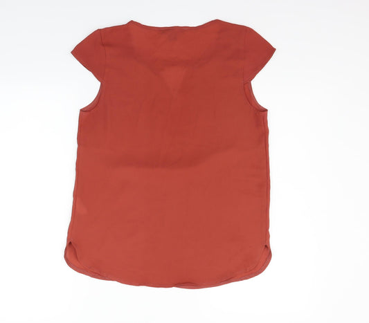 Atmosphere Womens Red Basic Blouse Size 10