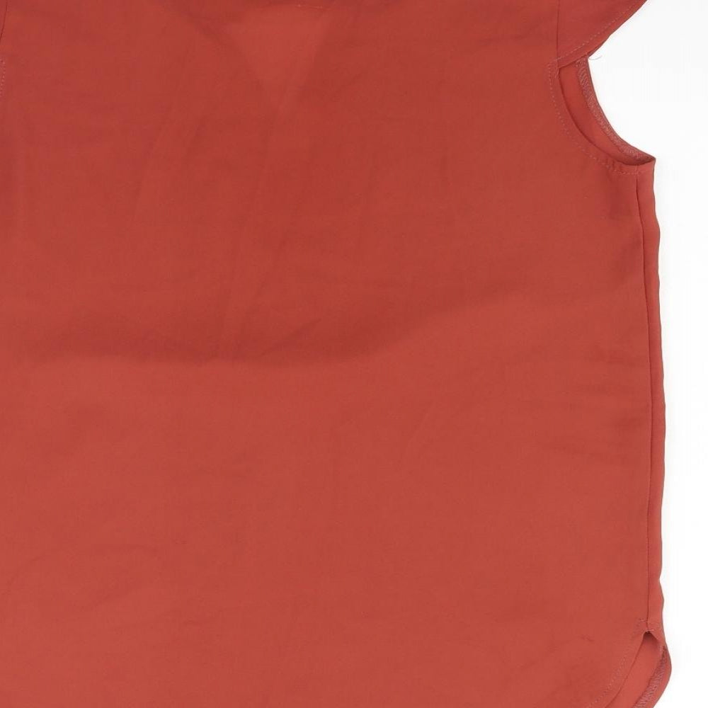 Atmosphere Womens Red Basic Blouse Size 10