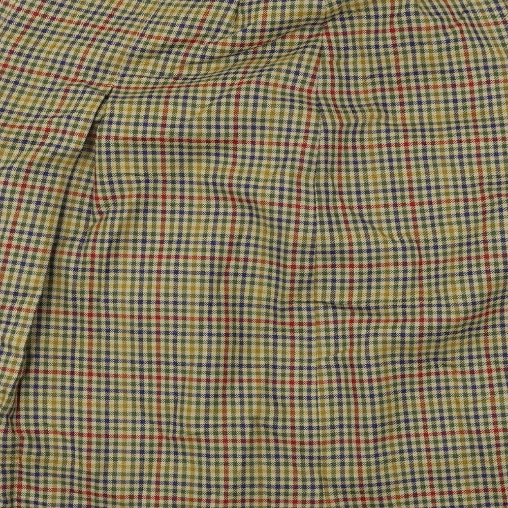 Equorian Womens Beige Check A-Line Skirt Size 32 in
