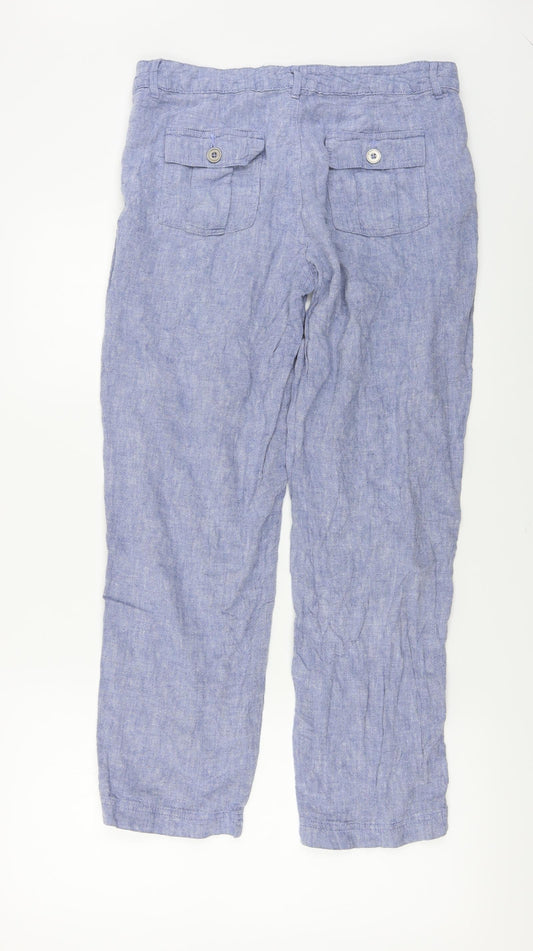 F&F Womens Blue Trousers Size 30 in L25 in