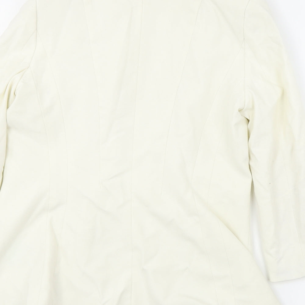H&M Womens Ivory Jacket Blazer Size 6