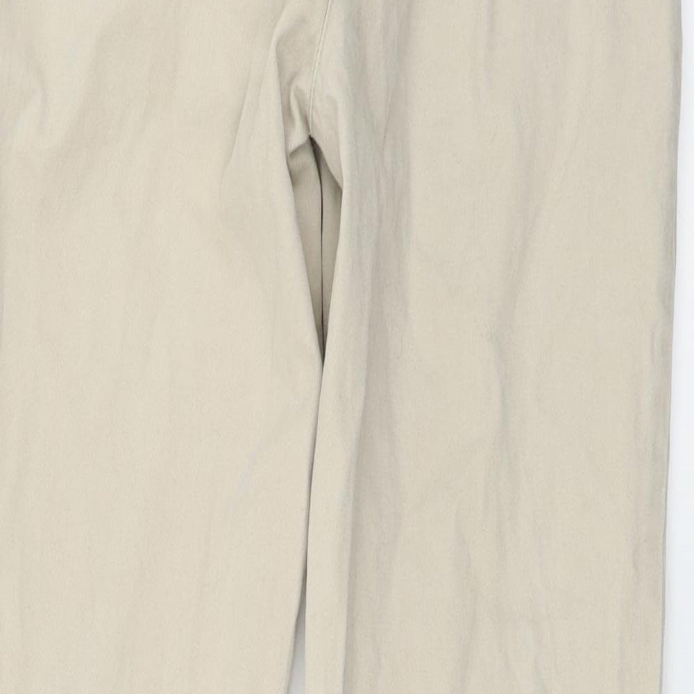 denim co Womens Beige Straight Jeans Size 26 in L25 in