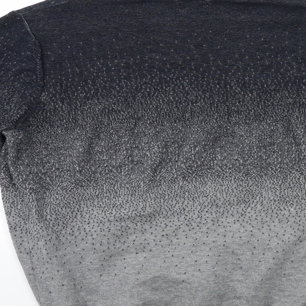 ACW85 Mens Grey  Knit Pullover Jumper Size M