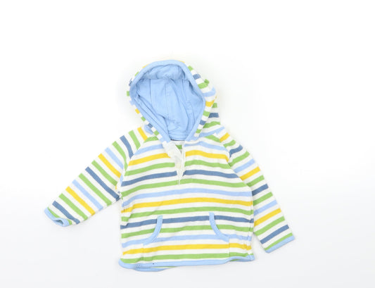 Marks and Spencer Baby Green Striped Pullover Jumper Size 6-9 Months