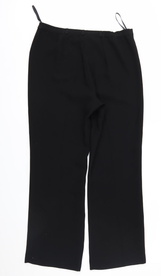 Autonomy Womens Black Trousers Size 12 L29 in