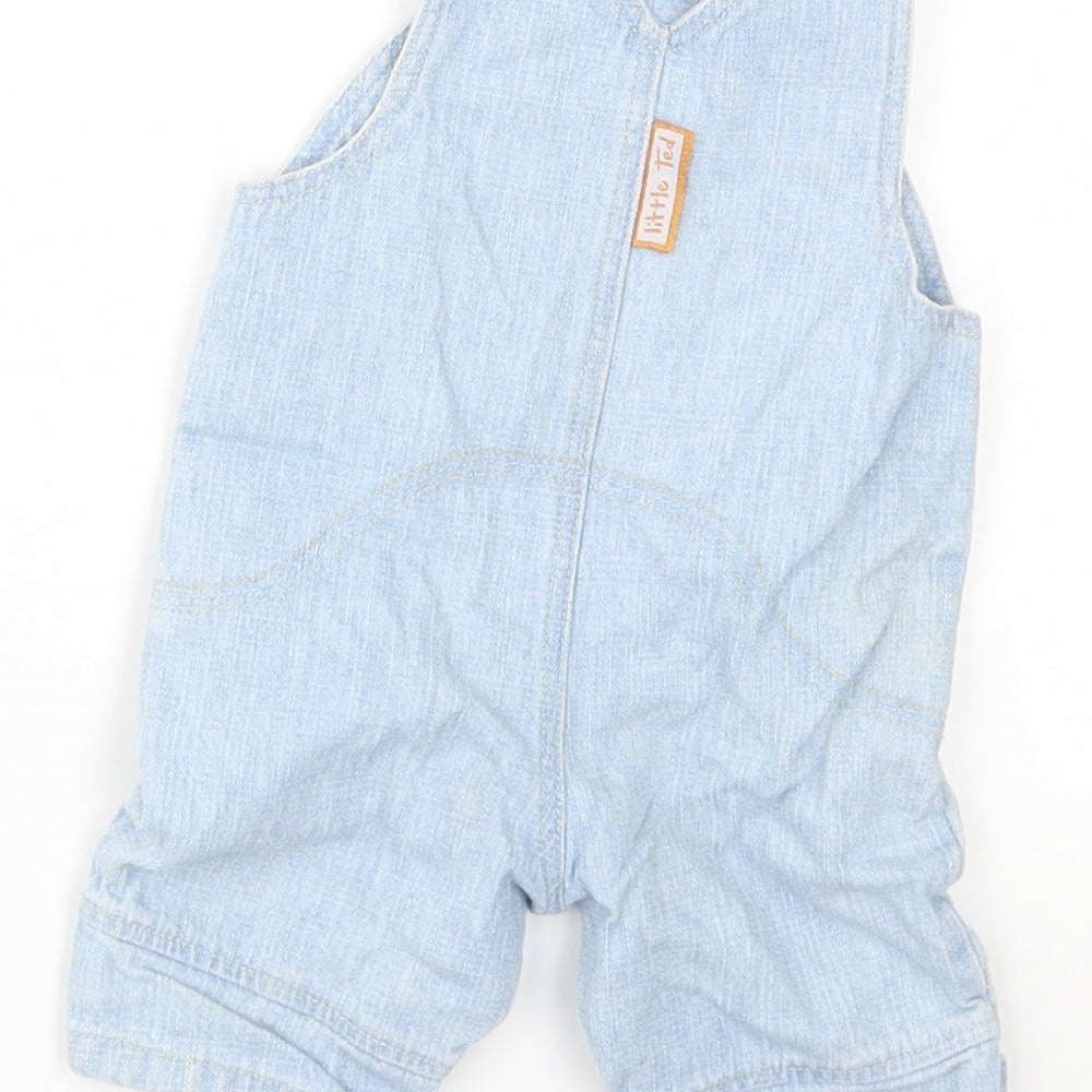 George Boys Blue Dungaree One-Piece Size 0-3 Months
