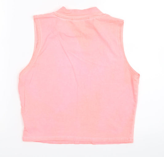 Womens UK Size M Silvian Heach Pink Basic Tank